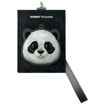 slomart Portfel Nimmy Big Eyed Pet 2.0 Panda etui za kartice - crn