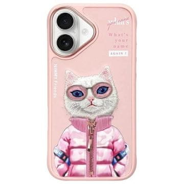slomart Etui Nimmy Cool&Cute 2.0 Cat za iPhone 16 - roza
