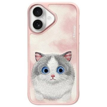slomart Etui Nimmy Big Eyed Pet 2.0 Cat za iPhone 16 - roza