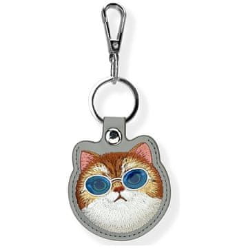 slomart Etui Nimmy Glasses Cool Cat na lokator - sivo