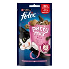 Felix Party Mix poslastice za mačke s okusom piletine, puretine i sira, 8x60g
