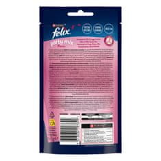Felix Party Mix poslastice za mačke s okusom piletine, puretine i sira, 8x60g