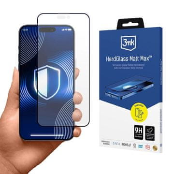 slomart Matirano kaljeno staklo 3mk HardGlass Matt Max za iPhone 17 Pro Max