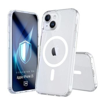 slomart 3mk Armor MagCase za iPhone 15 - prozirna