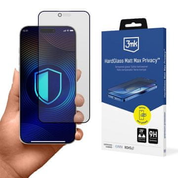 slomart Kaljeno staklo 3mk Hardglass Matt Max Privacy za iPhone 17 Air