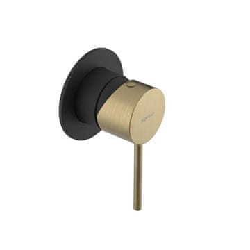 SAPHO ULTRAMIX podžbukna slavina, 1 izlaz, mat crna/zlatna