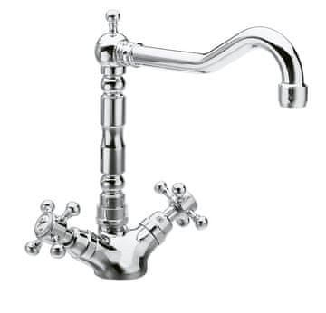 SAPHO ANTEA Retro Stojna Miješalica Za Sudoper, Kromirana, 240mm Visina