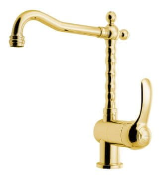 SAPHO KIRKÉ Zlatna Slavina za Kuhinju - Retro Dizajn, Stojna Montaža
