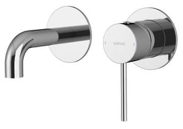 SAPHO ULTRAMIX podžbukna dvokomponentna slavina za umivaonik, izliv 10cm, kromirana