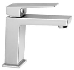 AQUALINE Baterija za umivaonik AQUALINE RITMO 26, kromirana, stojna, kvadratnog oblika