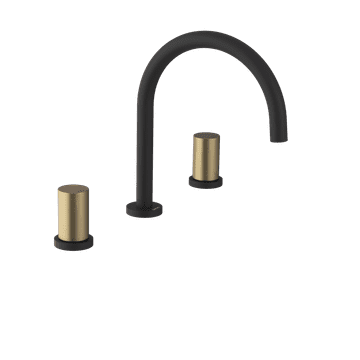 SAPHO ULTRATAP Trostruka Stajna Slavina, Crna Mat/Zlatna Mat