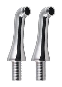 SAPHO ANTEA Baterski Priključak za Rub Kade, Par, Krom, Retro Stil