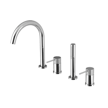 SAPHO ULTRASAN četveročlani set za rub kade, kromirana završna obrada