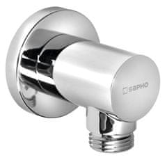 SAPHO Kružni zidni priključak za tuš, kromirana mesing, SAPHO