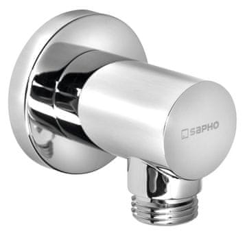 SAPHO Kružni zidni priključak za tuš, kromirana mesing, SAPHO