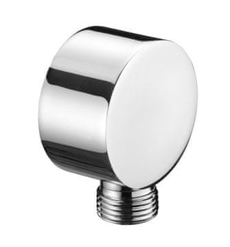 Bruckner Kružni zidni izlaz za tuš od mesinga, kromiran, 1/2"