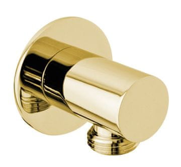 SAPHO Zidni Okrugli Izlaz za Tuš, Tanka Poklopac, Zlatna, SAPHO