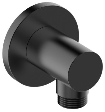 SAPHO Okrugla zidna tuš izlazna mlaznica, mat crna, SAPHO 60mm