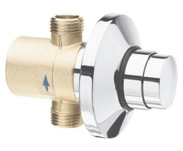 SILFRA Automatski Podžbukni Ventil za Tuširanje QUIK, Krom, Ø72mm, Samozatvarajući