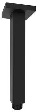 SAPHO Crni mat mesingani stropni tuš nastavak, kvadratni, 200mm