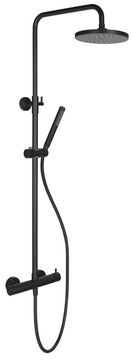 SAPHO MIA crni mat tuš stup s miješalicom i funkcijom kiše