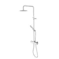 SAPHO ULTRATAP kružni zidni tuš stup s miješalicom, krom završetak