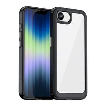 slomart Etui Outer Space Case za iPhone 16e maskica s elastičnim okvirom - crna