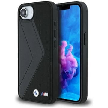 slomart Etui BMW Oversized Stripes MagSafe za iPhone 16e - crno