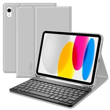 slomart Kućište Tech-Protect SC Pen + Keyboard za iPad 10.9" 2022 (10. gen.) / 11" 2025 (11. gen.) - sivo