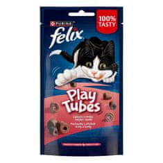 Felix PlayTubes poslastice za mačke s okusom puretine i šunke, 8x50g