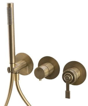 SAPHO VERSI Ugradbena Bronzana Tuš-Mješalica s Ručnim Tušem, 2 Izvoda