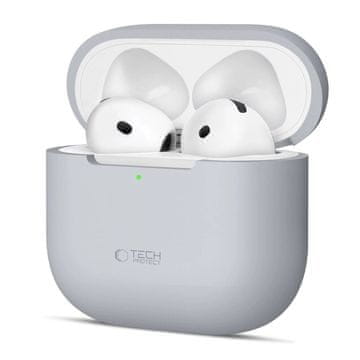 slomart Etui Tech-Protect Silikonski za Apple AirPods 4 - sivi