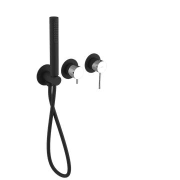 SAPHO ULTRAMIX podžbukna tuš/kada mješalica sa ručnim tušem, 2 izlaza, crna mat/krom
