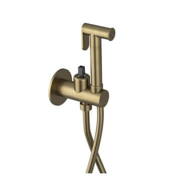 SAPHO ULTRAMIX ugradbeni bide baterija sa Stop tušem, okrugla, mat zlato