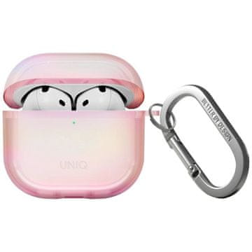 slomart Etui UNIQ Iridescia za AirPods 4 Hang Case - holo roza