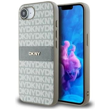 slomart Etui DKNY Repeat Texture Pattern s tonalnom crtom za iPhone 16e - bež