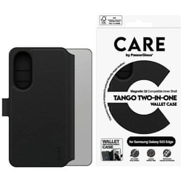 slomart Etui CARE by PanzerGlass Feature Tango 2v1 Novčanik Qi za Samsung Galaxy S25 Edge - crno