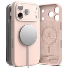 slomart Etui Ringke Silicone Magnetic MagSafe za iPhone 17 Pro - roza