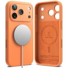 slomart Etui Ringke Silicone Magnetic MagSafe za iPhone 17 Pro - narančasta