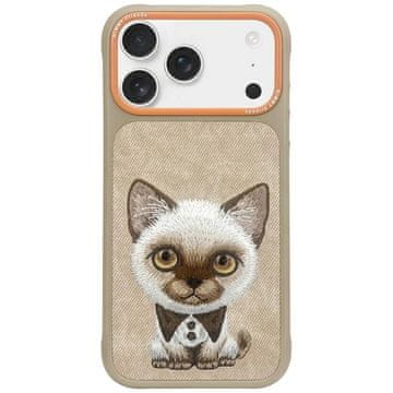 slomart Etui Nimmy Big Eyed Pet 2.0 Cat za iPhone 17 - bež