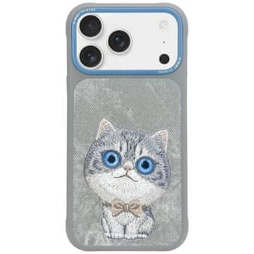 slomart Etui Nimmy Big Eyed Pet 2.0 Cat za iPhone 17 - sivi
