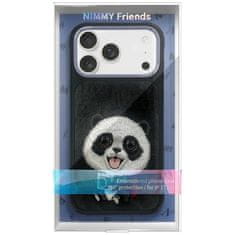 slomart Ovitek Nimmy Big Eyed Pet 2.0 Panda za iPhone 17 Pro - crn