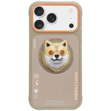 slomart Etui Nimmy Glasses Cool Dog MagSafe za iPhone 17 Pro - bež
