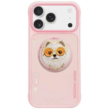 slomart Etui Nimmy Glasses Cool Dog MagSafe za iPhone 17 Pro Max - roza