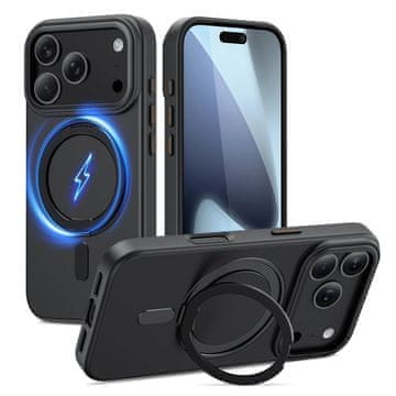 slomart Etui Tech-Protect MagRing MagSafe za iPhone 17 Pro - crna mat