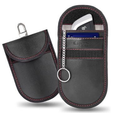 slomart Etui RFID Tech-Protect KLR100 - crno-crveni