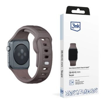 slomart Pašček 3mk Silikonski remen za Apple Watch 38/40/41 mm - tamnosivi