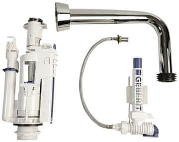 Gsi Klasični kromirani ispirajući mehanizam za WC spremnik s niskim postavljanjem