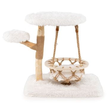 Northix Mačje drvo 66 cm s kolijevkom i sisal stupom