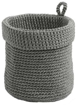 Gedy MALVA Tekstilni Organizator za Kozmetiku, Siva, Promjer 140mm, Visina 160mm